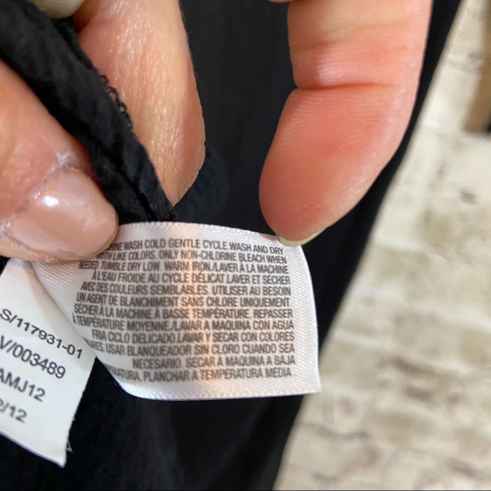 Old navy black long sleeve tunic top size medium - Picture 8 of 9